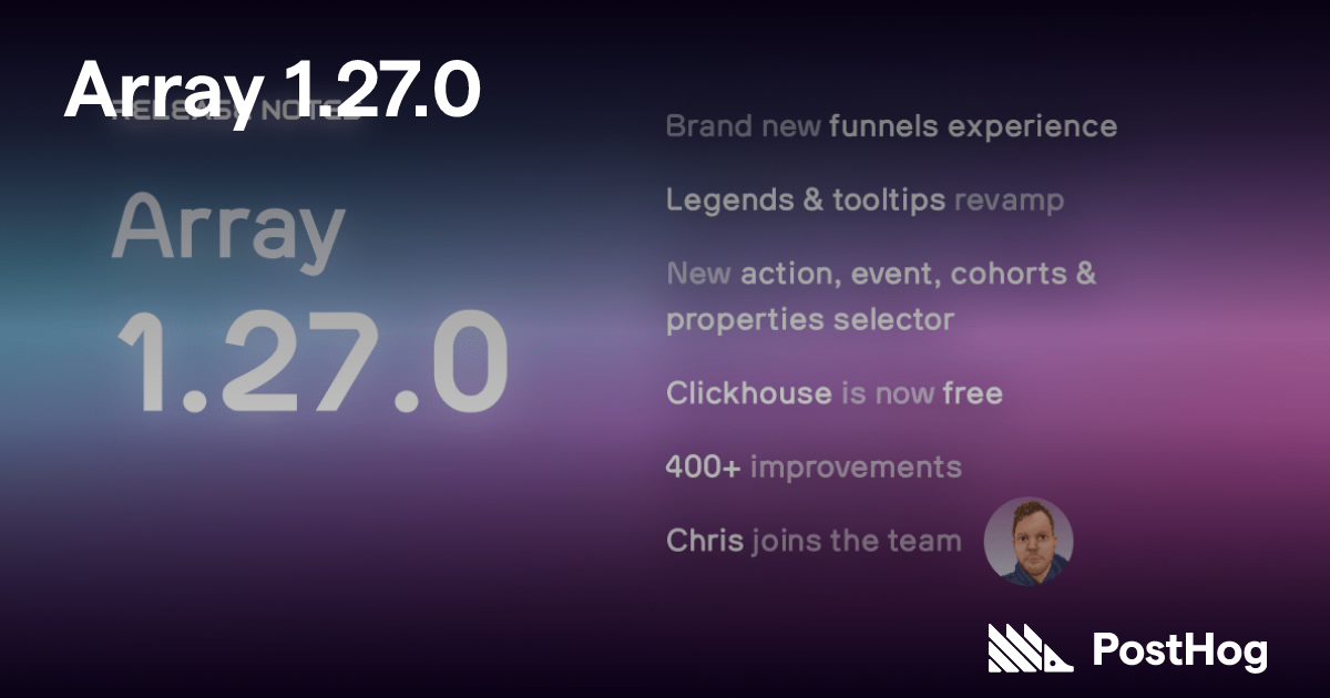 Array 1.27.0 - PostHog