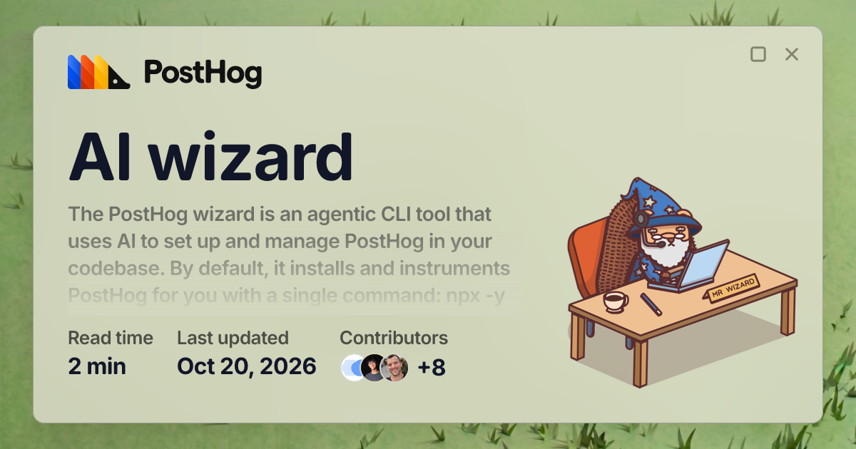 AI wizard - Docs - PostHog
