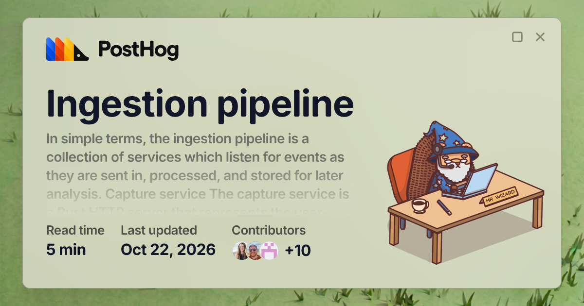 Ingestion pipeline - Docs - PostHog