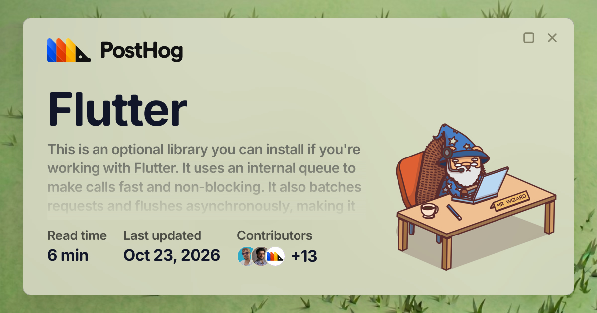 Flutter - Docs - PostHog