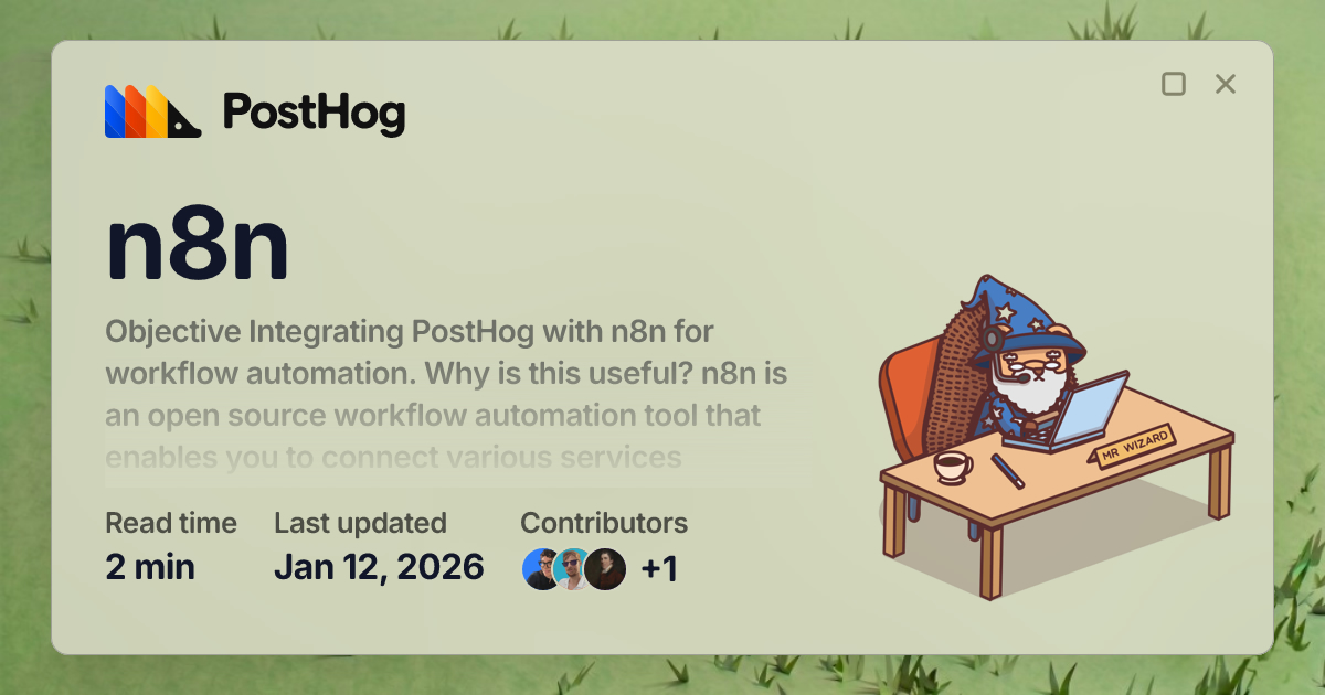 n8n - Docs - PostHog